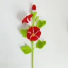 装飾的な花が仕上げた手作りの編まれた人工クロシュブーケの家足装飾バレンタインデーホリデーギフト