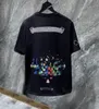 2024Classics Mens Ch T Shirts Heart High Qualith Brand Crew Neck Chromes短袖TEES TシャツカジュアルホースシューサンスクリットクロスプリントクロームハートGH GR5