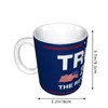 Mugs 2024 Trump Save America Again Print Coffee Mug White Ceramic Cup 11 Oz Personalized Home Tea Milk Creative Gift