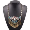 Necklace Earrings Set Arrival Design Fashion Brand Colorful Crystal For Women Gold Color Chain Chunky Statement Wholesale