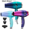 Hair Dryers Nwe Hair Dryer Professional Negative Ionic Blowdryer With Diffuser Nozzle 3 Heat Settings Low Noise Strong Winds For Salon Q240131