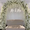 Arco di fiori di lusso fondale srand Muro Palcoscenico per matrimoni Stand di fiori Proposta Sfondo Disposizione Puntelli per eventi Fiori artificiali Decorazione scenica Arco 54