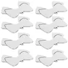 Dog Collars 10pcs Id Tags Bow Shape Name Pet Tag Stainless Steel