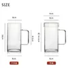 700ml Coffee Mug Handmade Heat Resistance Clear Glass Coffee Mug Tea Milk Juice Cup Water Beer Drinking Mug Office Drinkware 240130