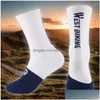 Chaussettes de sport pour hommes, vélo de montagne, anti-chute, longue durée, antidérapantes, respirantes, route, livraison directe, Dhve4