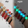 Bracelets de charme Bracelet tressé de perles de pierre lumineuses Corde tissée fluorescente Glow dans le cadeau de bracelet de nuit sombre pour enfants femmes hommes