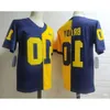 Camisetas de fútbol universitario de Michigan NCAA Wolverines 2 Shea Patterson Desmond Howard 10 Tom Brady 4 Jim Harbaugh Charles Woodson Jabrill Pep 37