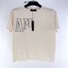 T-shirts Court Casual Amar miri Hommes Amari Été Hommes Femmes Tshirt Coton Designers Amirl Manches Lettre Ligne Retour Soleil Imprimer Amis AM Chemises Hip Hop Streetwear T Shi