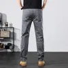 Мужские брюки 2024, весенне-осенние повседневные мужские эластичные корейские классические брюки для бега в деловом стиле, мужские черные, серые, хаки