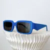 Sunglasses Trendy mens sunglasses narrow frame three dimensional legs personality colorful fashion party SIZE 52 23 145 womens sunscreen NZPW