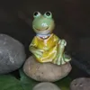 Funny Frog Figurines Living Room Home Collectible Cute Ceramics Decor Crafts Ornament Room Lovely Wedding Gift Table Decoration T2289S