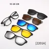 6 In 1 Custom Men Women Optical Magnetic Sunglasses Clip Magnet Clip on Sunglasses Clip on Sun Glasses Frame 240124