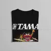 Mannen T-shirts Instrumenten T-shirt Voor Mannen DIER DRUMMER TAMA DRUMS Zachte Casual Sweatshirts T-shirt Hoge Kwaliteit Trendy