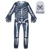 Комбинезон с призрачным черепом и скелетом для мальчиков, костюмы для косплея, детский костюм на Хэллоуин, маскарадное платье, детский реквизит на Хэллоуин 221L