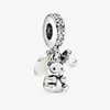 100% 925 Sterling Zilver Baby Teddybeer Dangle Charms Fit Originele Europese Bedelarmband Mode Vrouwen Bruiloft Verloving Jewel2814