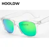 Sonnenbrille HOOLDW Neue Polarisierte Klare Sonnenbrille Frauen Transparenten Rahmen Nachtsicht Sonnenbrille Spiegel Reflektierende Gläser UV400 Brillen YQ240131