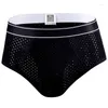 Underpants Men's Novelty Briefs Penis Pocket U-shaped Sexy Lingerie Large Size Shorts Underwear Solid Color Panties