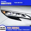 Accessoires de voiture feu diurne DRL lampe avant pour Toyota Sienna phare LED assemblage 21-22 Streamer clignotant indicateur