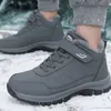 Dress Shoes Boots Men's Women Slip On Winter Shoes For Men Waterproof Ankle Boots Winter Boots Male Snow Botines Hiking Boots Femininas 2024L2401