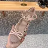 Женские балетки Мэри Джейн с заклепками и пряжкой и ремешком со стразами и узлом-бабочкой, шелковые балетки с квадратным носком