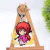 Anahtarlık 10 Stil Rurouni Kenshin Keychain Çift Taraflı Akrilik Karikatür Anahtar Zinciri Kolye Anime Aksesuarları Anahtarlar Hayranları Hediye