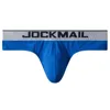 Cuecas jockmail mens roupa interior briefs algodão bordado cintura baixa 3d grande saco de volta vazio sexy sissy calcinha 2xl gay