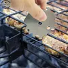 Strumenti Griglie per barbecue in metallo portatili Pulitore per griglia Pulizia Raschietto per barbecue Griglia per utensili