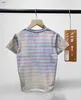 Fashion Baby T-shirts Cartoon rabbit pattern kids clothes Size 100-150 Stripe design boys summer Short Sleeve girl cotton tees Jan20