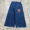 JNCO Y2K baggy jeans hommes vêtements broderie graphique vintage gothique streetwear Hip Hop Harajuku hommes femmes mode jeans à jambes larges 240122