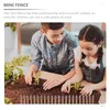 Décorations de jardin Micro paysage accessoires clôture miniature décor en bois décoration de jardinage ornement