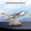 Novelty Solar Powered Aircraft Shape Aroma Diffuser Dashboard Decoration Creative Car Accessories