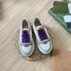 Kadınlar Screen Sabah Sakinler Kristaller Sıradan Ayakkabı Erkekleri Rhyton Canvas Spor Ayakkabıları En Kaliteli Tasarımcı Çizgili Deri İki Renk Kauçuk Sole Çift Sporcu Eğitmen