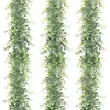 Flores decorativas 3 pacote 180cm artificial eucalipto guirlanda falso vegetação videiras para cenário de casamento arco diy decoração casa wal279r