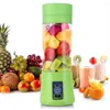 Juicers 6 Blades Mini USB Portable Electric Fruit Juicer Smoothie Maker Blender239j