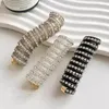 Accessori per capelli Linea telefonica con diamanti intarsiati Anello per ragazze Fascia di strass di lusso lucida Coda di cavallo Copricapo a treccia a bolle