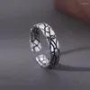 Cluster Ringe Gothic Punk Silber Farbe Dargon Männer Frauen Öffnung Einstellbare Finger Ring Vintage Y2K Ästhetische Trendy Schmuck Drop