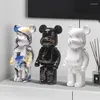 Decorative Figurines Bearbricks 400% Statue Bear Sculptures & Desk Accessories Living Room Decoration Home And Table
