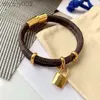 Bracelet en cuir de créateur pour hommes femmes marque de luxe bracelet bijoux or serrure bracelets hommes pendentif tigre femme 17 cm 19 cm 21 cm 23022404r LDBW