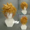 Party Supplies Kingdom Hearts Ventus Roxas Short Golden Yellow Halloween Costume Hair Wigs Wig Cap