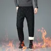 2023 Winter Fleece Hosen Für Männer Lämmer Wolle Warme Hosen Casual Verdicken Homme Kleidung Große Größe Jogger Jogginghose 240125