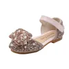 Été bébé filles sandales enfants sandales enfant en bas âge infantile enfants sans lacet perle cristal unique princesse chaussures romaines taille 21-36 240131