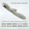 Wosilicone Clitoris Vagina Stimulatie Vibrator Meisjes Verwarming Rabbit Vibrator G Spot Massager Volwassenen Seksspeeltjes 240126