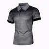 Men Polo Shirt z krótkim rękawem odzież Summer Streetwear Casual Fashion Tops 240119