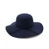 Hat Fedora Ladies Top Classic Fluffy bredbrim Wool Felt Bowler Beach Warm Bucket Cap 240130