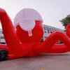 Atacado personalizado inflável animal marinho polvo vermelho réplica brinquedos 3m/4m de diâmetro para quário ao ar livre e decoração do parque de diversões