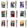 Sleutelhangers Anime Demon Slayer Lanyards Voor Sleutel Nekkoord Kaart Badge Gym Chain Lanyard Houder DIY Hang Touw Sleutelhanger