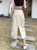 Saias harajuku saia de carga mulheres casual zíper solto cintura alta longa y2k verão 2024 feminino fundo coreano streetwear