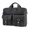 Портфели из натуральной кожи, мужская сумка, офисная мужская деловая ретро-модная 17-дюймовая компьютерная мужская сумка