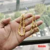 Strand Gold Tasbih Ramadan Regalo Accessori musulmani a portata di mano Bracciale islamico 33 perline di piccole dimensioni per Pocket195J