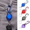 100PCS Retractable Reel Recoil ID Keychains Badge Lanyard Name Tag Key Card Holder Belt Clips keyring264h